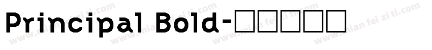 Principal Bold字体转换